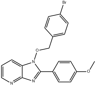 1-[(4-BROMOBENZYL)OXY]-2-(4-METHOXYPHENYL)-1H-IMIDAZO[4,5-B]PYRIDINE Struktur