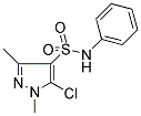 N4-PHENYL-5-CHLORO-1,3-DIMETHYL-1H-PYRAZOLE-4-SULFONAMIDE Struktur