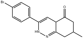 3-(4-BROMOPHENYL)-7-METHYL-2,6,7,8,4A-PENTAHYDROCINNOLIN-5-ONE Struktur