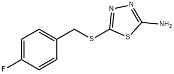 5-[(4-FLUOROBENZYL)SULFANYL]-1,3,4-THIADIAZOL-2-AMINE Struktur