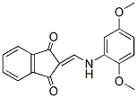 2-(((2,5-DIMETHOXYPHENYL)AMINO)METHYLENE)INDANE-1,3-DIONE Struktur