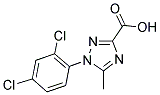 1-(2,4-DICHLOROPHENYL)-5-METHYL-1H-1,2,4-TRIAZOLE-3-CARBOXYLIC ACID Struktur