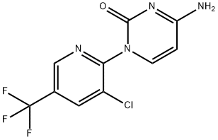 4-AMINO-1-[3-CHLORO-5-(TRIFLUOROMETHYL)-2-PYRIDINYL]-2(1H)-PYRIMIDINONE Struktur