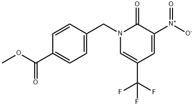 METHYL 4-([3-NITRO-2-OXO-5-(TRIFLUOROMETHYL)-1(2H)-PYRIDINYL]METHYL)BENZENECARBOXYLATE Struktur