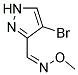 4-BROMO-1H-PYRAZOLE-3-CARBOXALDEHYDE O3-METHYLOXIME Struktur