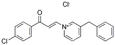 3-(3-BENZYLPYRIDINIUM-1-YL)-1-(4-CHLOROPHENYL)PROP-2-EN-1-ONE CHLORIDE Struktur