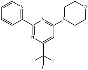 4-[2-(2-PYRIDINYL)-6-(TRIFLUOROMETHYL)-4-PYRIMIDINYL]MORPHOLINE Struktur