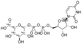 URIDINE DIPHOSPHATE GLUCURONIC ACID, [GLUCURONYL-14C(U)] Struktur