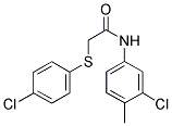 N-(3-CHLORO-4-METHYLPHENYL)-2-[(4-CHLOROPHENYL)SULFANYL]ACETAMIDE Struktur