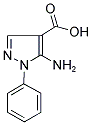 5-AMINO-1-PHENYL-1H-PYRAZOLE-4-CARBOXYLIC ACID Struktur