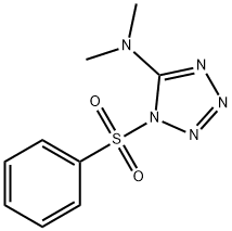 N,N-DIMETHYL-1-(PHENYLSULFONYL)-1H-1,2,3,4-TETRAAZOL-5-AMINE Struktur