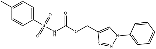 (1-PHENYL-1H-1,2,3-TRIAZOL-4-YL)METHYL N-[(4-METHYLPHENYL)SULFONYL]CARBAMATE Struktur