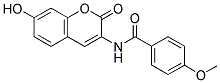 N-(7-HYDROXY-2-OXO-2H-CHROMEN-3-YL)-4-METHOXYBENZENECARBOXAMIDE Struktur