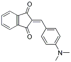 2-((4-(DIMETHYLAMINO)PHENYL)METHYLENE)INDANE-1,3-DIONE Struktur