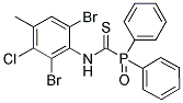 N-(2,6-DIBROMO-3-CHLORO-4-METHYLPHENYL)OXO(DIPHENYL)PHOSPHORANECARBOTHIOAMIDE Struktur