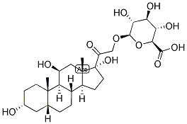 5-BETA-PREGNAN-3-ALPHA, 11-BETA, 17,21-TETROL-20-ONE 21-GLUCOSIDURONATE Struktur