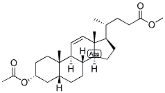 11,(5-BETA)-CHOLENIC ACID-3-ALPHA-OL ACETATE METHYL ESTER Struktur