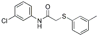 N-(3-CHLOROPHENYL)-2-[(3-METHYLPHENYL)SULFANYL]ACETAMIDE Struktur