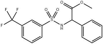 METHYL 2-PHENYL-2-(([3-(TRIFLUOROMETHYL)PHENYL]SULFONYL)AMINO)ACETATE Struktur