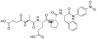 SUC-ALA-GLU-PRO-PHE-PNA Struktur