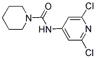 N1-(2,6-DICHLORO-4-PYRIDYL)PIPERIDINE-1-CARBOXAMIDE Struktur