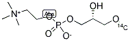 LYSO-3-PHOSPHATIDYLCHOLINE, L-1-, [METHYL-14C] Struktur