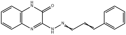 3-PHENYLACRYLALDEHYDE N-(3-OXO-3,4-DIHYDRO-2-QUINOXALINYL)HYDRAZONE Struktur