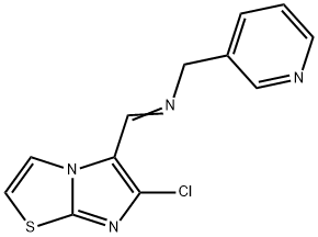 N-[(6-CHLOROIMIDAZO[2,1-B][1,3]THIAZOL-5-YL)METHYLENE](3-PYRIDINYL)METHANAMINE Struktur