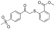 2-[[4-(METHYLSULPHONYL)BENZOYL]METHYLTHIO]BENZOIC ACID, METHYL ESTER Struktur