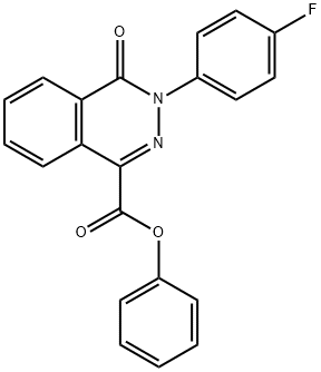 PHENYL 3-(4-FLUOROPHENYL)-4-OXO-3,4-DIHYDRO-1-PHTHALAZINECARBOXYLATE Struktur