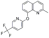 2-METHYL-8-(5-(TRIFLUOROMETHYL)(2-PYRIDYLOXY))QUINOLINE Struktur