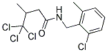 N1-(2-CHLORO-6-METHYLBENZYL)-4,4,4-TRICHLORO-3-METHYLBUTANAMIDE Struktur