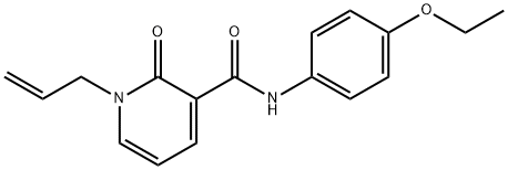 1-ALLYL-N-(4-ETHOXYPHENYL)-2-OXO-1,2-DIHYDRO-3-PYRIDINECARBOXAMIDE Struktur