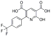 2-HYDROXY-6-[4-(TRIFLUOROMETHYL)PHENYL]-3,5-PYRIDINEDICARBOXYLIC ACID Struktur