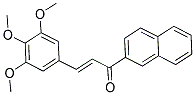 1-(2-NAPHTHYL)-3-(3,4,5-TRIMETHOXYPHENYL)PROP-2-EN-1-ONE Struktur