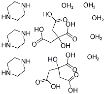 PIPERAZINE CITRATE PENTAHYDRATE Struktur