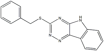 3-(PHENYLMETHYLTHIO)-1,2,4-TRIAZINO[5,6-B]INDOLE Struktur