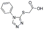 (4-PHENYL-4 H-[1,2,4]TRIAZOL-3-YLSULFANYL)-ACETIC ACID Struktur