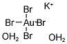 POTASSIUM TETRABROMOAURATE(III) DIHYDRATE Struktur