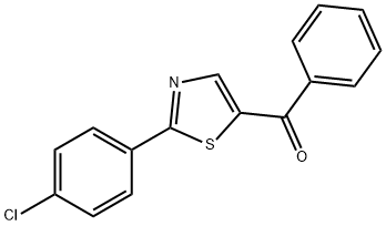 [2-(4-CHLOROPHENYL)-1,3-THIAZOL-5-YL](PHENYL)METHANONE Struktur