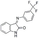 3-(3-TRIFLUOROMETHYLPHENYLIMINO)-INDOLIN-2-ONE Struktur