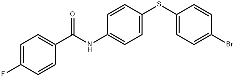 N-(4-[(4-BROMOPHENYL)SULFANYL]PHENYL)-4-FLUOROBENZENECARBOXAMIDE Struktur