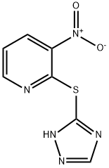 3-NITRO-2-(1H-1,2,4-TRIAZOL-3-YLSULFANYL)PYRIDINE Struktur