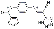 N-(4-((2-(2H-2,3,4,5-TETRAAZOLYL)-2-NITRILOVINYL)AMINO)PHENYL)-2-THIENYLFORMAMIDE Struktur