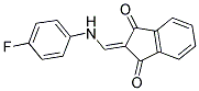 2-(((4-FLUOROPHENYL)AMINO)METHYLENE)INDANE-1,3-DIONE Struktur