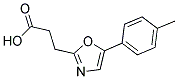 3-[5-(4-METHYLPHENYL)-1,3-OXAZOL-2-YL]PROPANOIC ACID Struktur