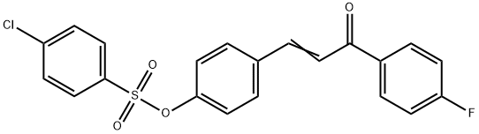 4-[3-(4-FLUOROPHENYL)-3-OXO-1-PROPENYL]PHENYL 4-CHLOROBENZENESULFONATE Struktur