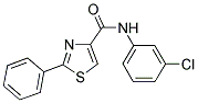 N-(3-CHLOROPHENYL)-2-PHENYL-1,3-THIAZOLE-4-CARBOXAMIDE Struktur