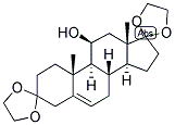 5-ANDROSTEN-11-BETA-OL-3,17-DIONE DIETHYLENEKETAL Struktur