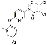 N1-[6-(4-CHLORO-2-METHYLPHENOXY)-3-PYRIDYL]-2,3,3-TRICHLOROACRYLAMIDE Struktur